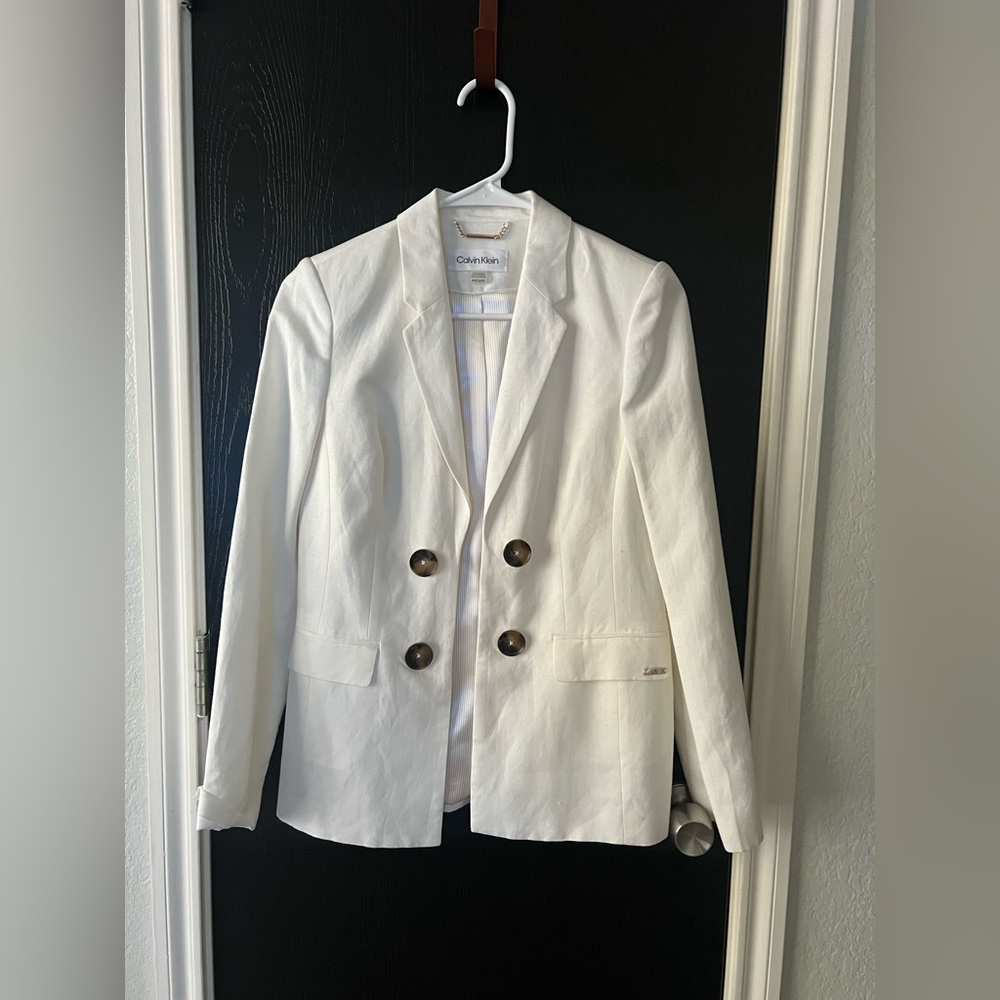 Calvin Klein White Blazer